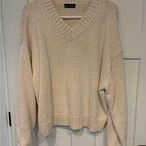 Gap Oversized V-Neck Knit Sweater